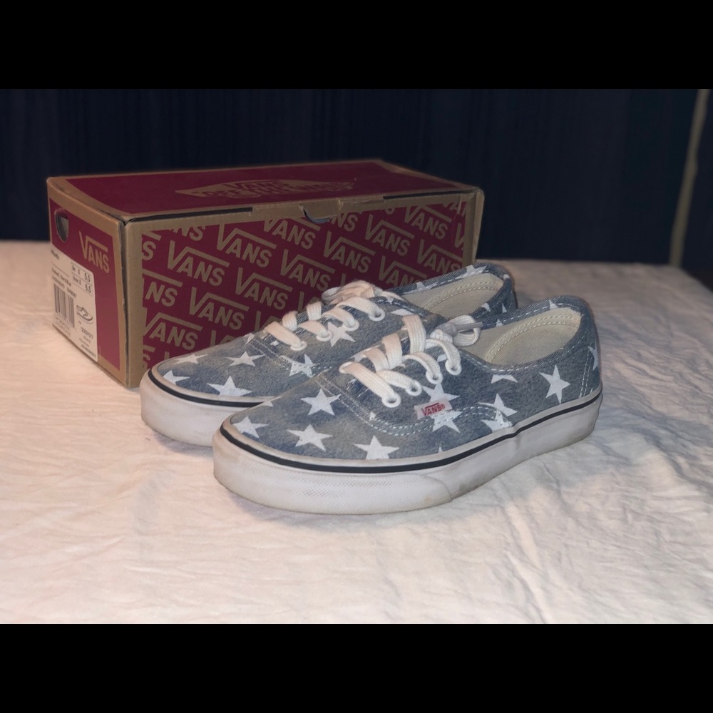 Authentic Washed Stars/Blue Vans - Picture 3 of 5